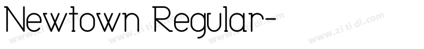 Newtown Regular字体转换